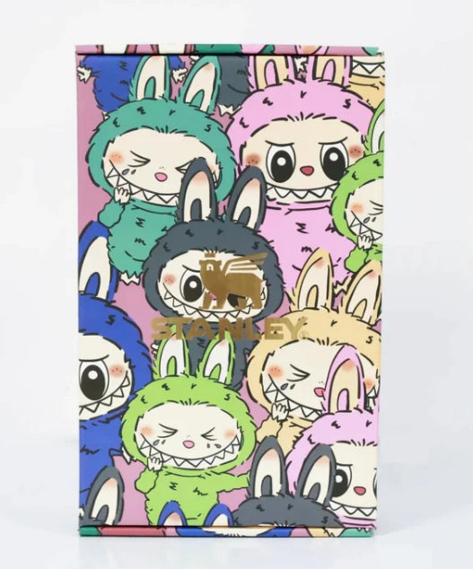 Stanley x Labubu cartoon 40oz tumbler| BPA Free | Limited Edition printed |  with design box and tumbler sleeve bag
