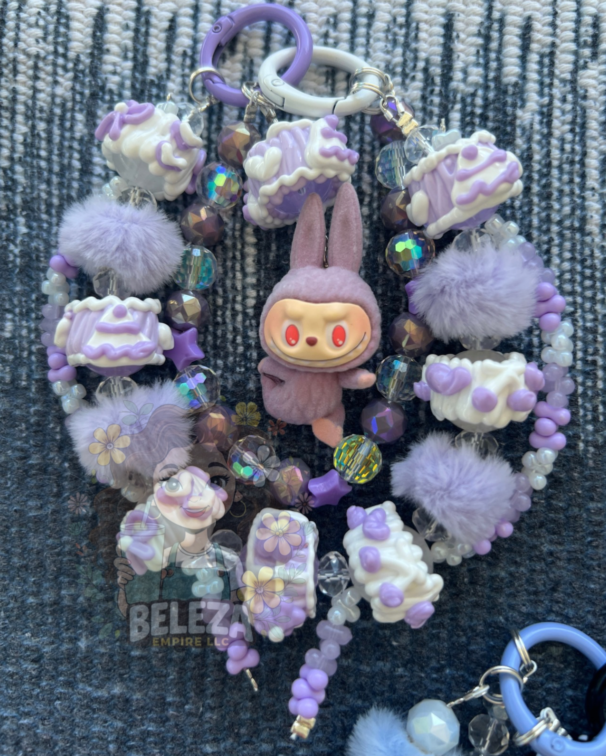 Handmade Labubu Keychain | Purse charm | Mobile Phone Chain (attachment included) – Cute Collectible Accessory | variety of colors | charm