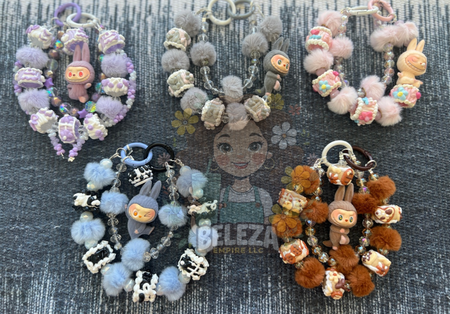 Handmade Labubu Keychain | Purse charm | Mobile Phone Chain (attachment included) – Cute Collectible Accessory | variety of colors | charm